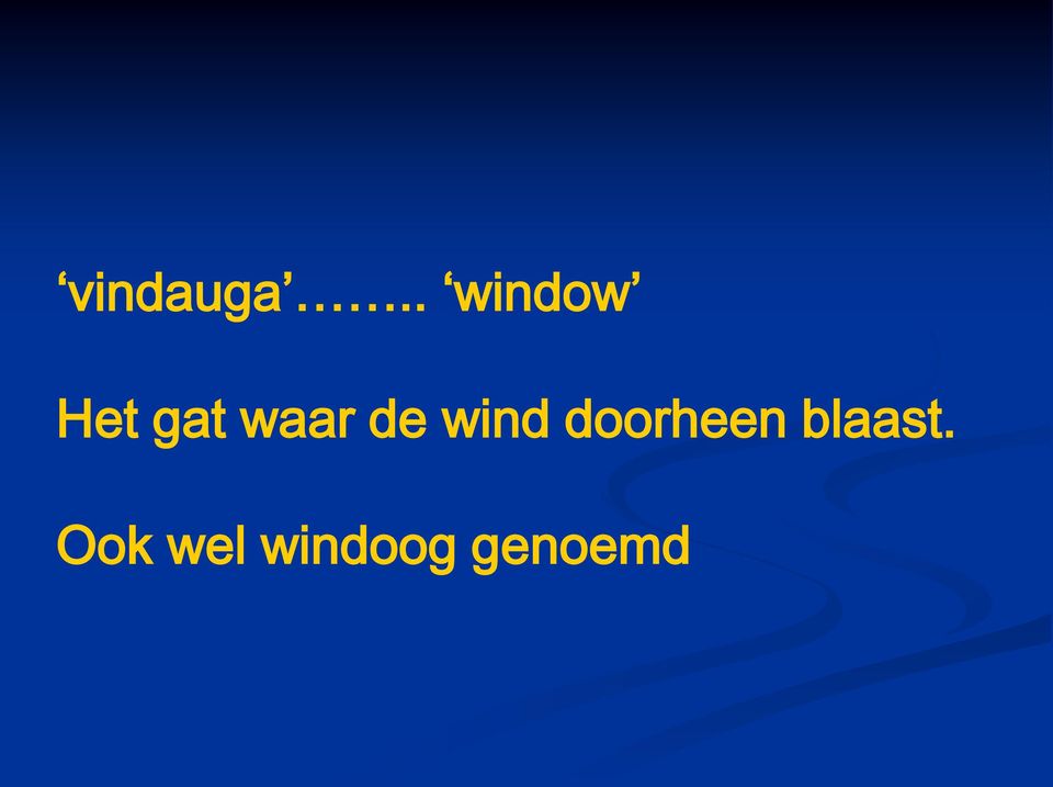 waar de wind