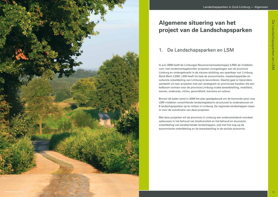 de nieuwe stichting van openbaar nut: Limburg Sterk Merk (LSM). LSM heeft tot taak de economische, maatschappelijke en culturele ontwikkeling van Limburg te bevorderen.