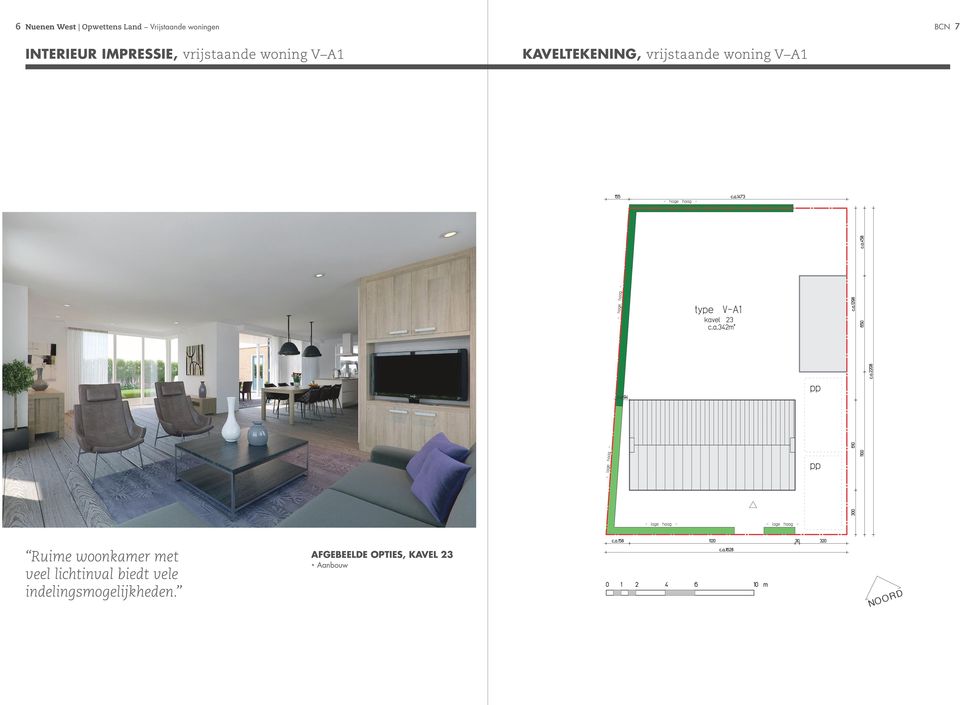 vrijstaande woning V A1 Ruime woonkamer met veel lichtinval