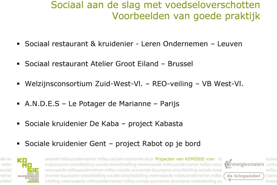 Brussel Welzijnsconsortium Zuid-West-Vl. REO