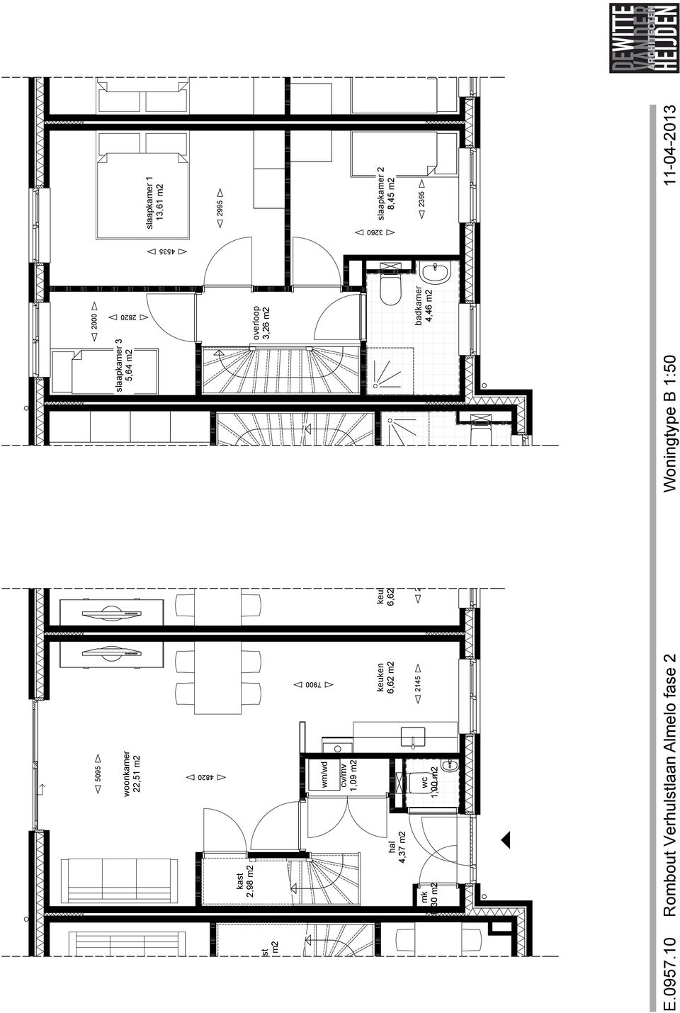 3,26 m2 wm/wd cv/mv 1,09 m2 hal 4,37 m2 keuken 6,62 m2 keuken 6,62 m2 0,30 m2 wc 1,00 m2