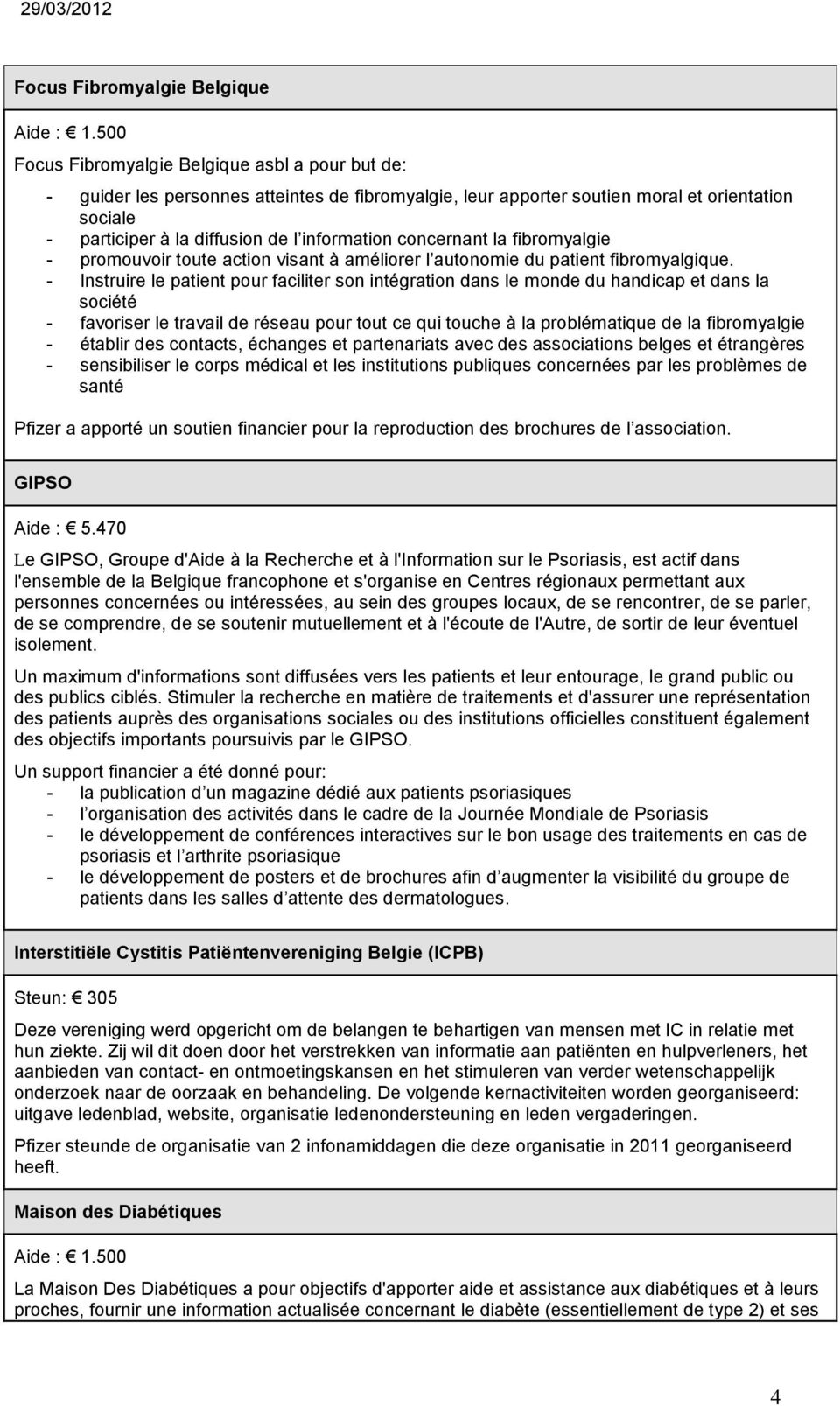 concernant la fibromyalgie - promouvoir toute action visant à améliorer l autonomie du patient fibromyalgique.