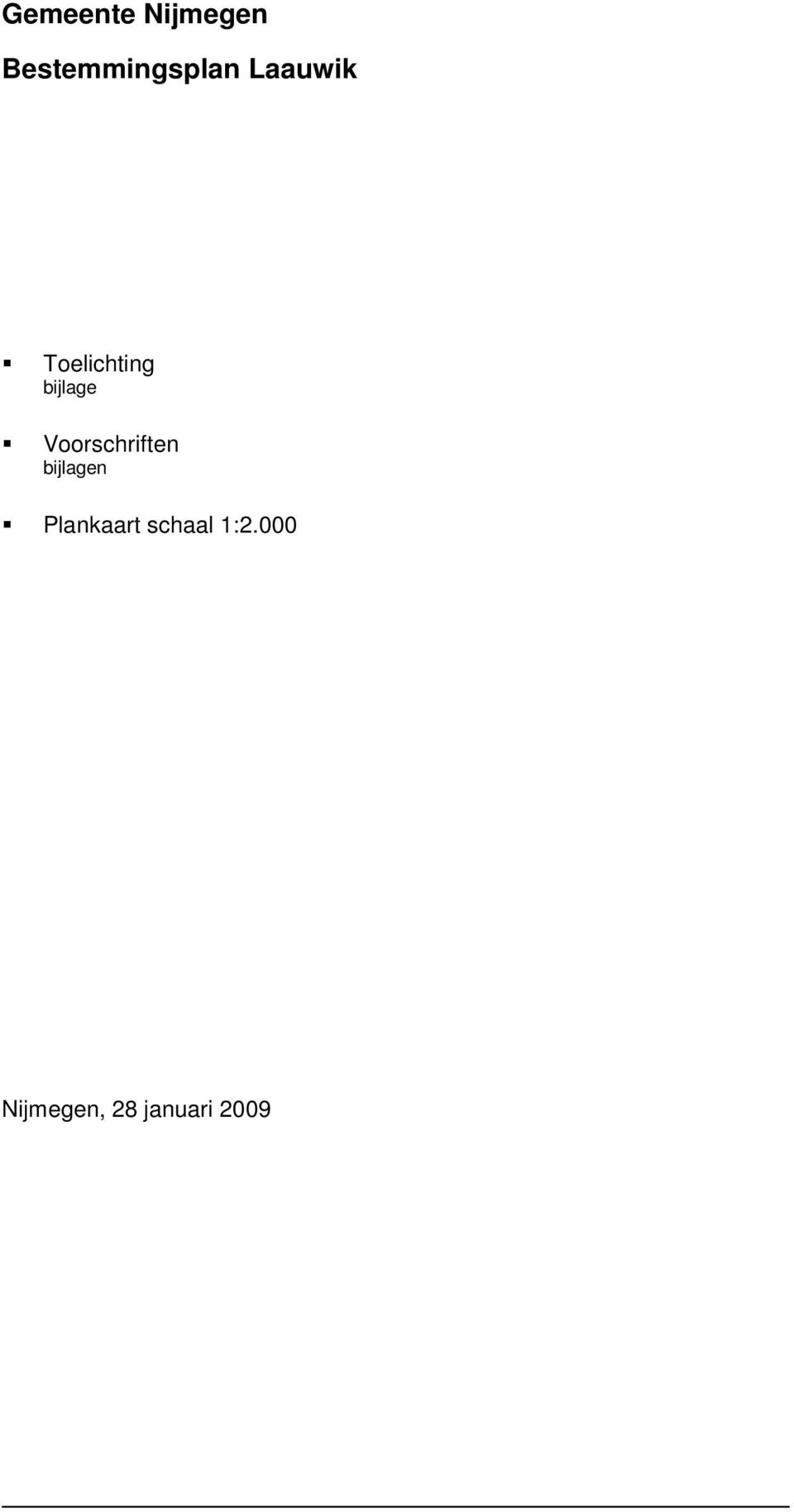 Voorschriften bijlagen Plankaart