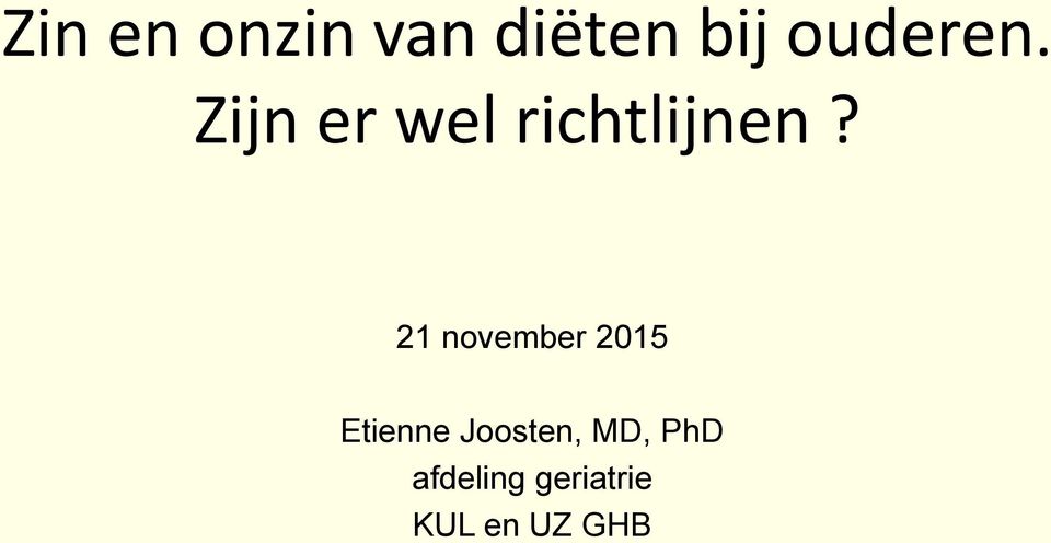 21 november 2015 Etienne Joosten,