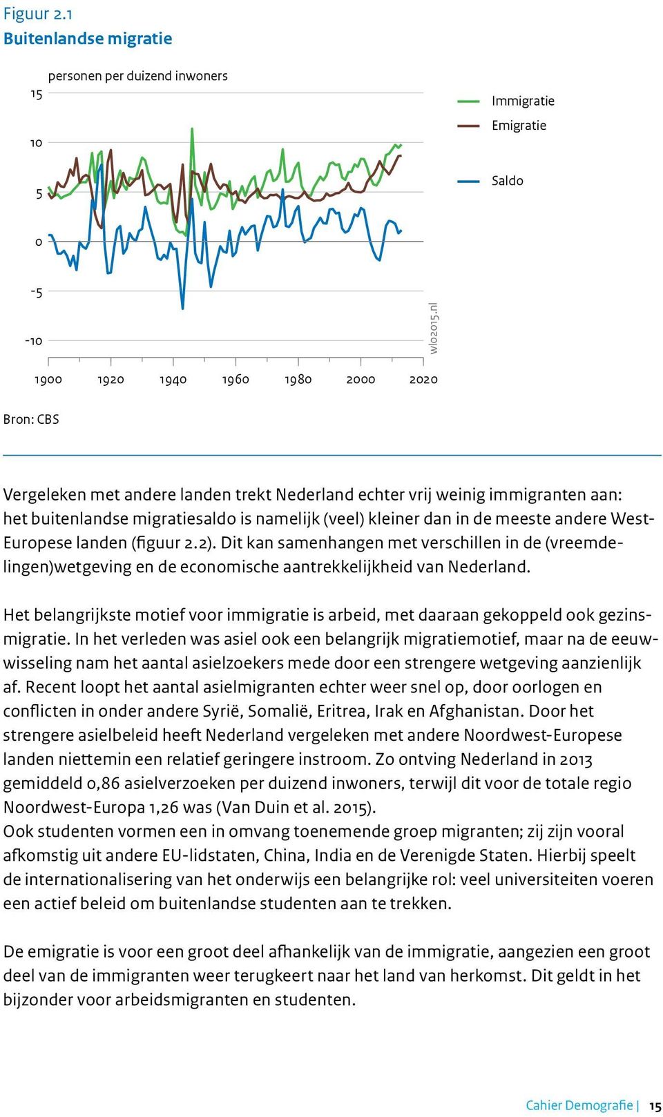 meeste andere West- Europese landen (figuur 2.2). Dit kan samenhangen met verschillen in de (vreemdelingen)wetgeving en de economische aantrekkelijkheid van Nederland.