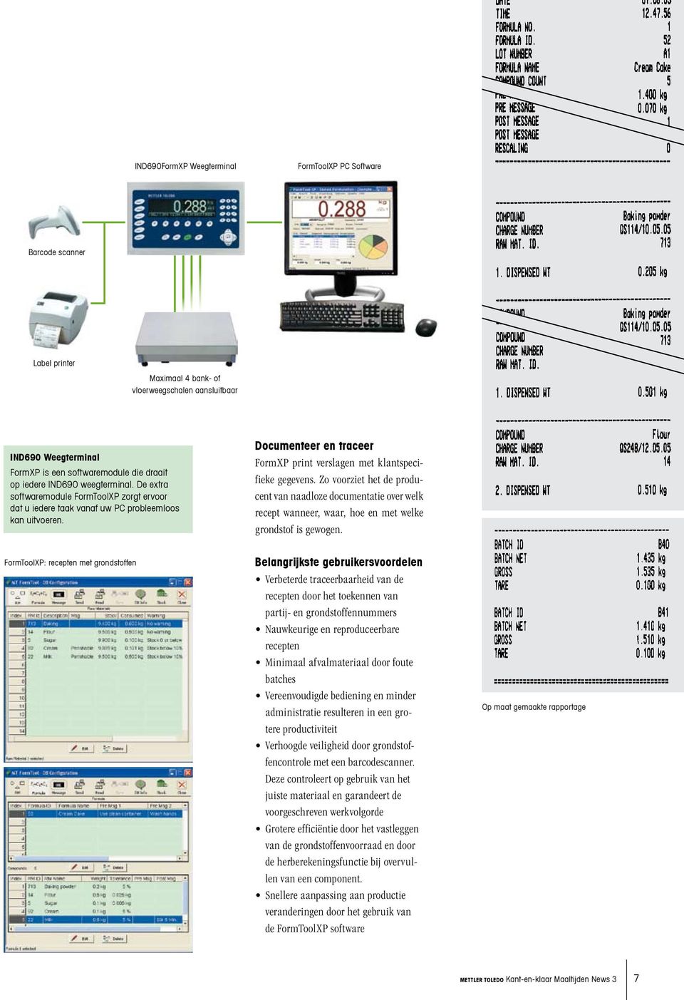 Documenteer en traceer FormXP print verslagen met klantspecifieke gegevens.