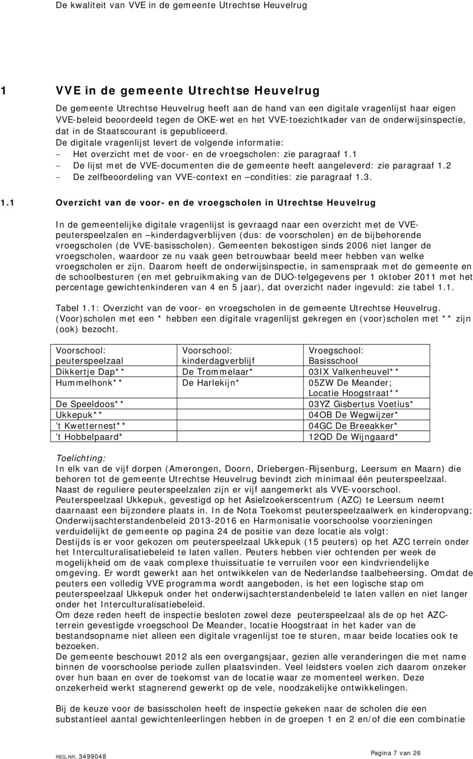 1 De lijst met de VVE-documenten die de gemeente heeft aangeleverd: zie paragraaf 1.