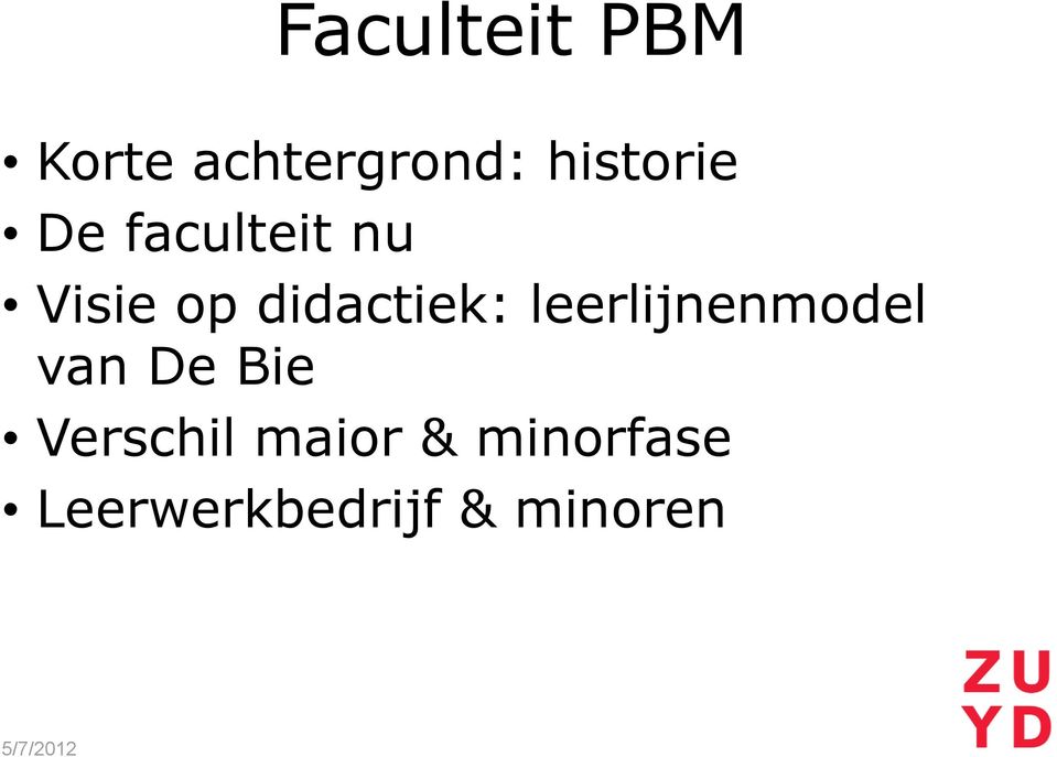 didactiek: leerlijnenmodel van De Bie