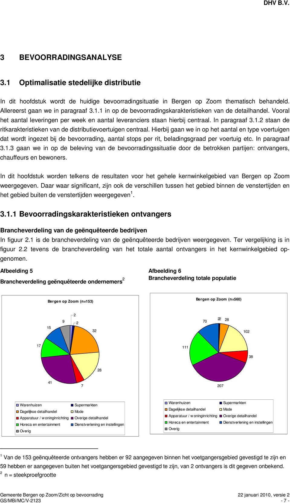 Hierbij gaan we in op het aantal en type voertuigen dat wordt ingezet bij de bevoorrading, aantal stops per rit, beladingsgraad per voertuig etc. In paragraaf 3.1.