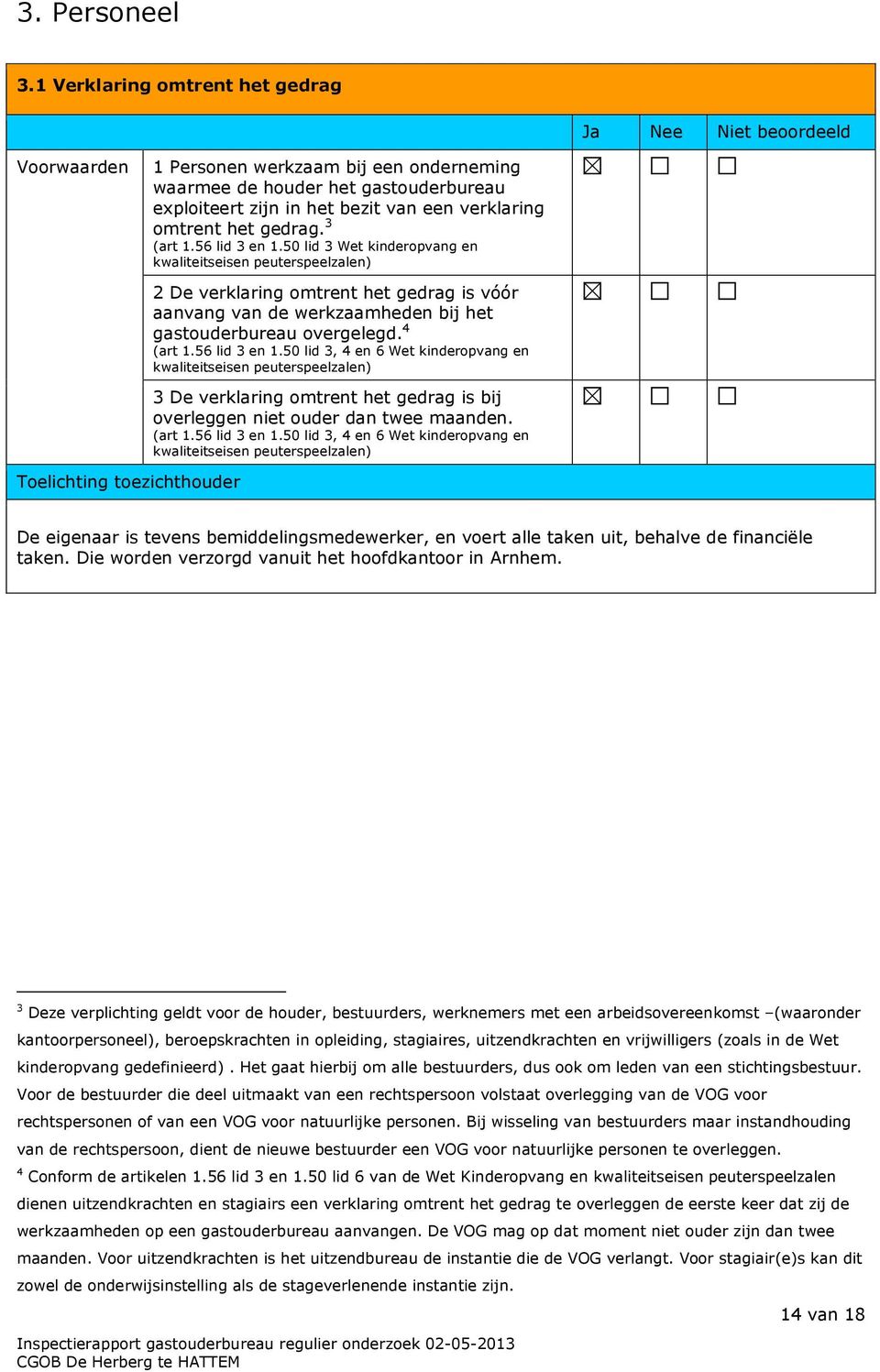 bezit van een verklaring omtrent het gedrag. 3 (art 1.56 lid 3 en 1.