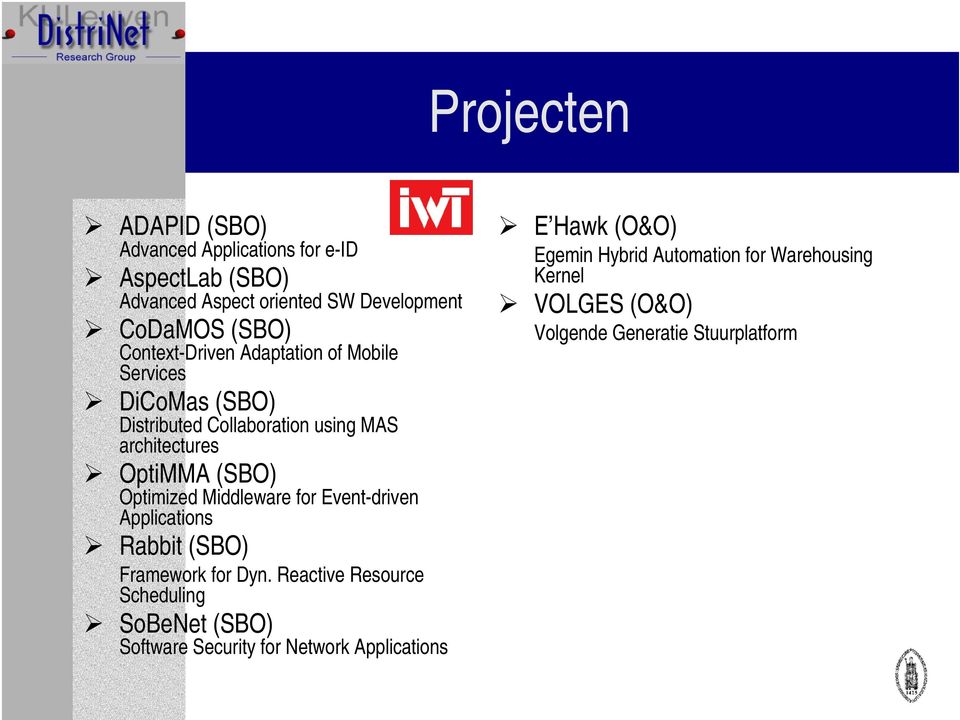 Optimized Middleware for Event-driven Applications Rabbit (SBO) Framework for Dyn.