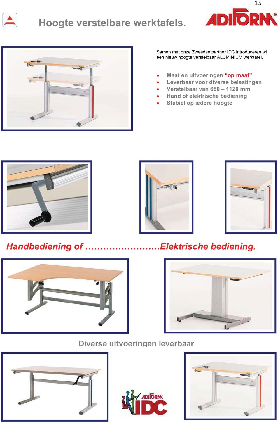 ALUMINIUM werktafel.