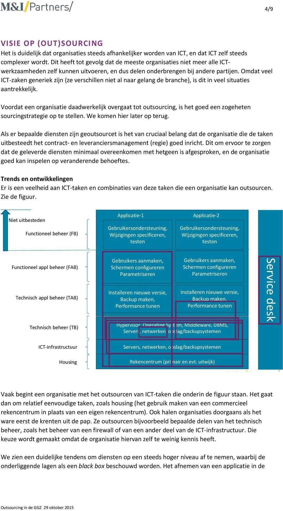 Omdat veel ICT-zaken generiek zijn (ze verschillen niet al naar gelang de branche), is dit in veel situaties aantrekkelijk.