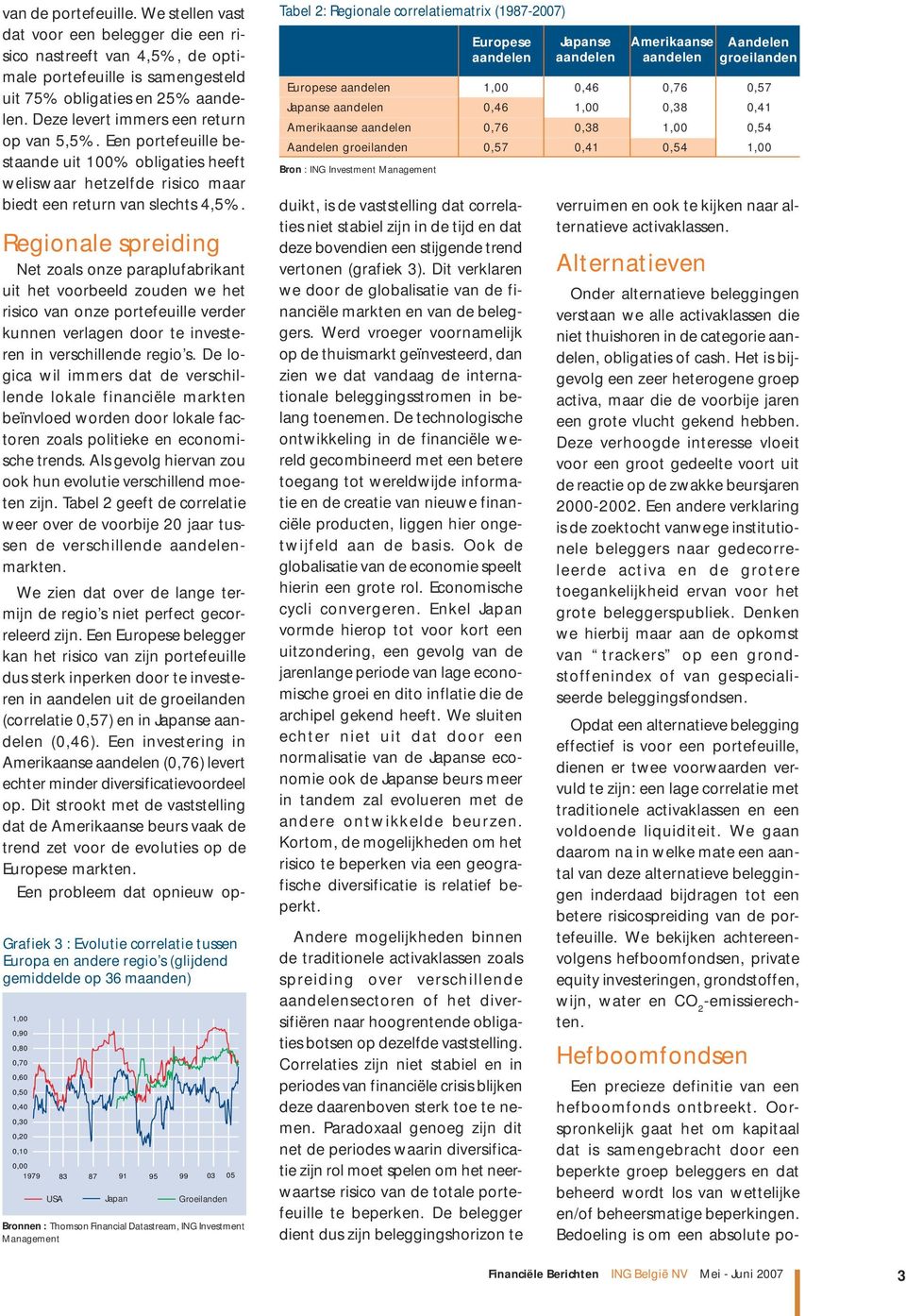 Regionale spreiding Net zoals onze paraplufabrikant uit het voorbeeld zouden we het risico van onze portefeuille verder kunnen verlagen door te investeren in verschillende regio s.