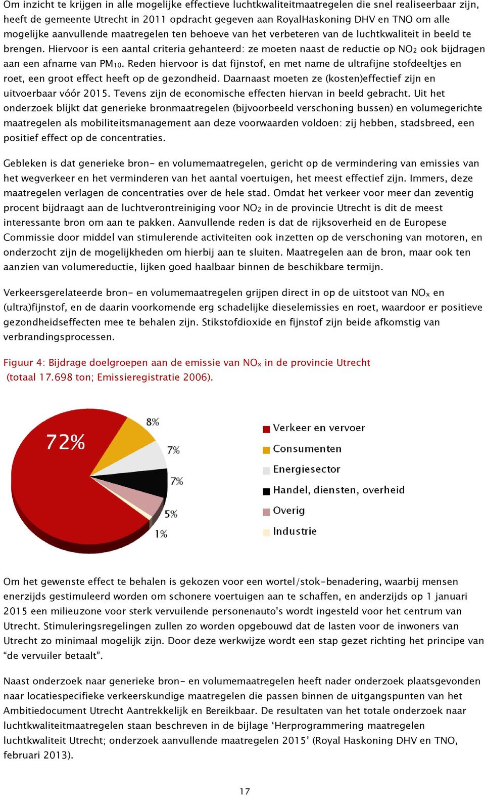 Hiervoor is een aantal criteria gehanteerd: ze moeten naast de reductie op NO2 ook bijdragen aan een afname van PM10.