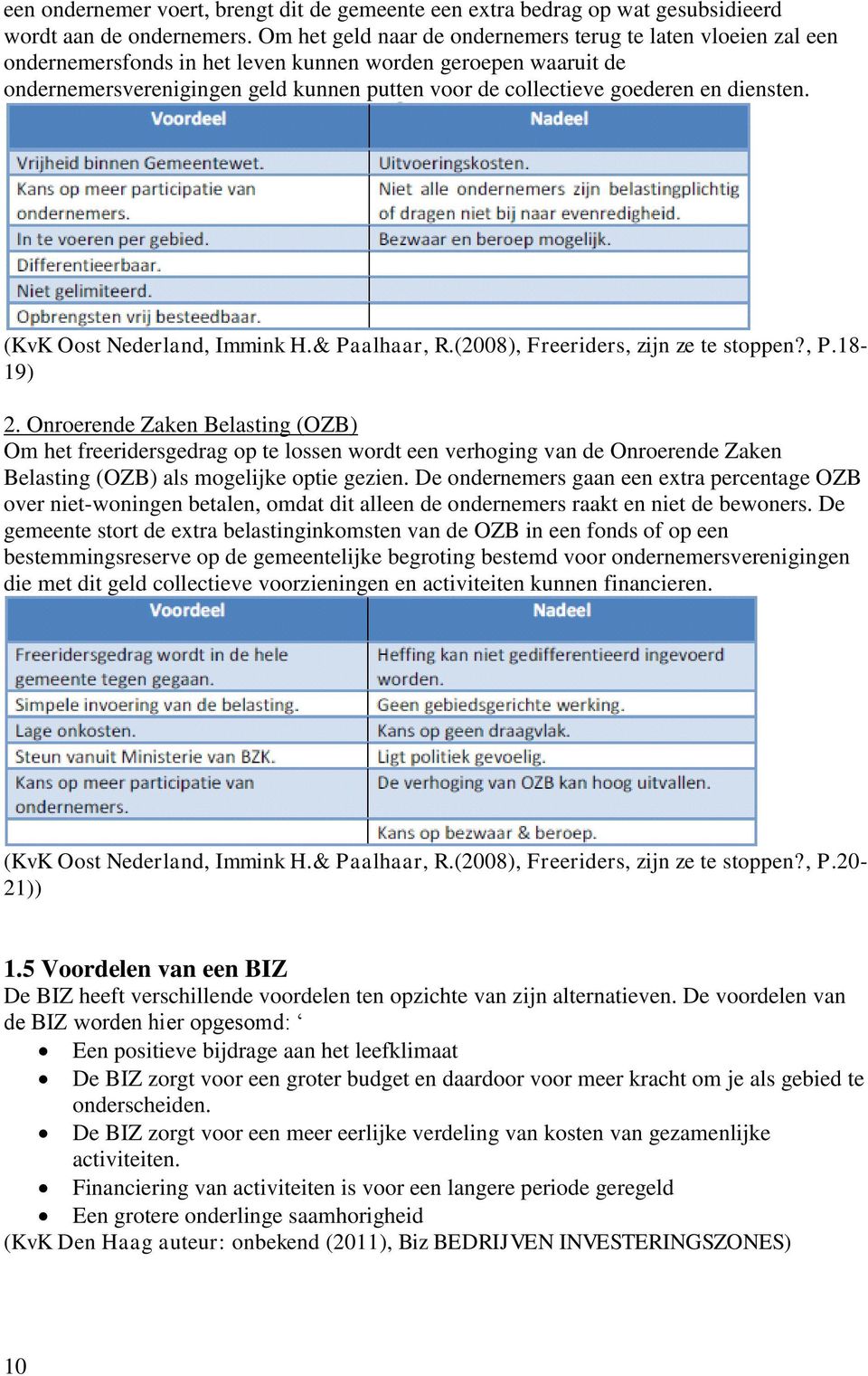 en diensten. (KvK Oost Nederland, Immink H.& Paalhaar, R.(2008), Freeriders, zijn ze te stoppen?, P.18-19) 2.