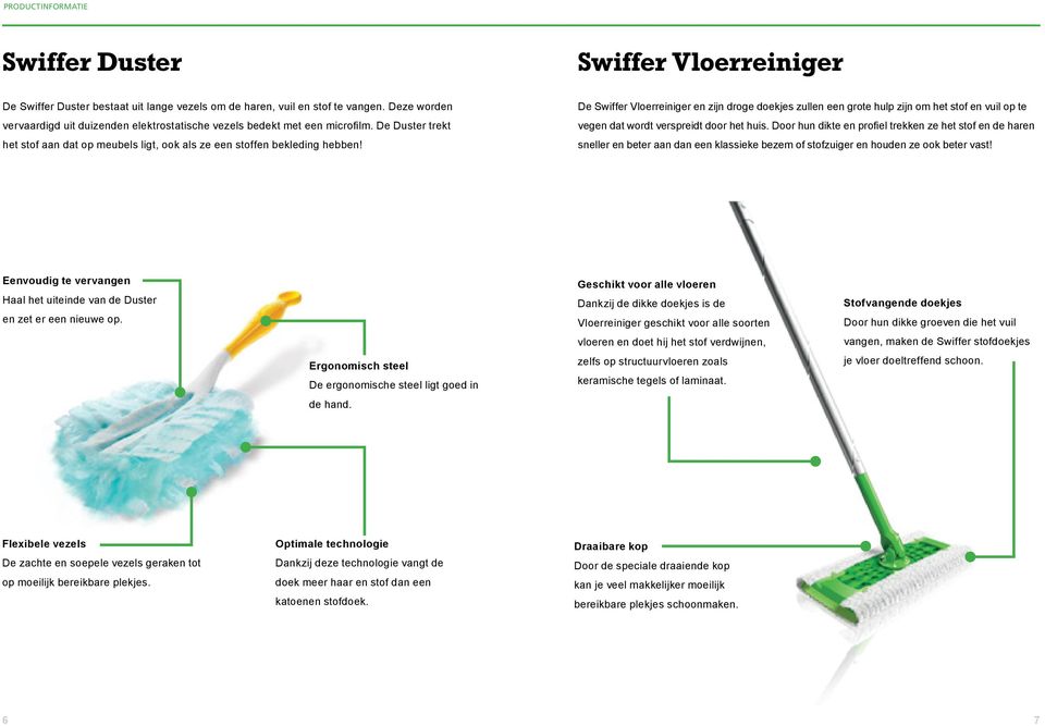 De Swiffer Vloerreiniger en zijn droge doekjes zullen een grote hulp zijn om het stof en vuil op te vegen dat wordt verspreidt door het huis.