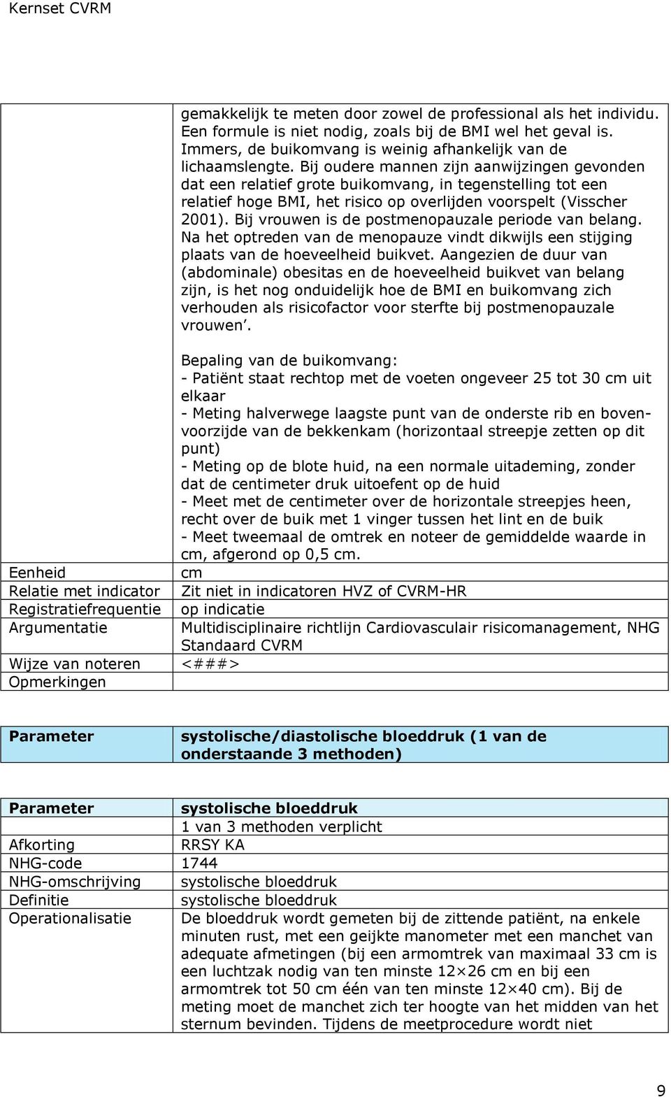 Bij vrouwen is de postmenopauzale periode van belang. Na het optreden van de menopauze vindt dikwijls een stijging plaats van de hoeveelheid buikvet.