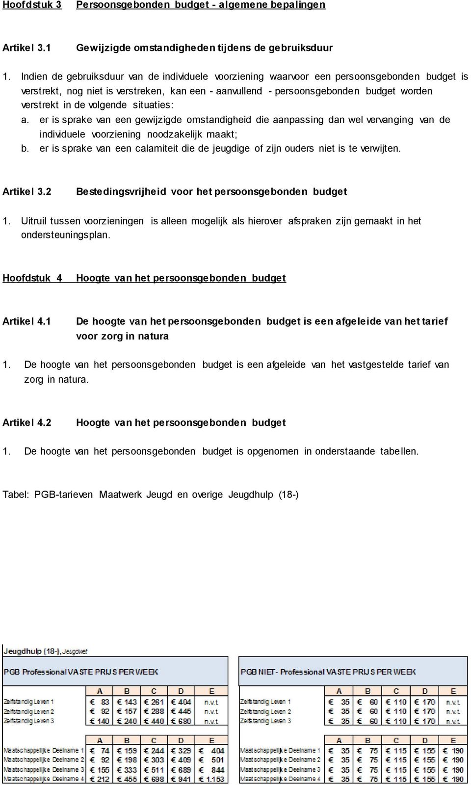 situaties: a. er is sprake van een gewijzigde mstandigheid die aanpassing dan wel vervanging van de individuele vrziening ndzakelijk maakt; b.