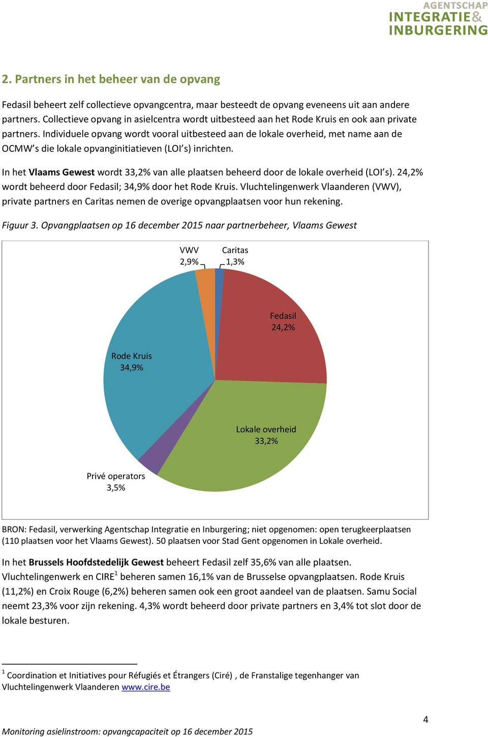 Individuele opvang wordt vooral uitbesteed aan de lokale overheid, met name aan de OCMW s die lokale opvanginitiatieven (LOI s) inrichten.