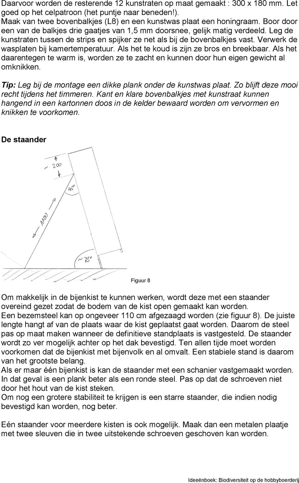 Verwerk de wasplaten bij kamertemperatuur. Als het te koud is zijn ze bros en breekbaar. Als het daarentegen te warm is, worden ze te zacht en kunnen door hun eigen gewicht al omknikken.