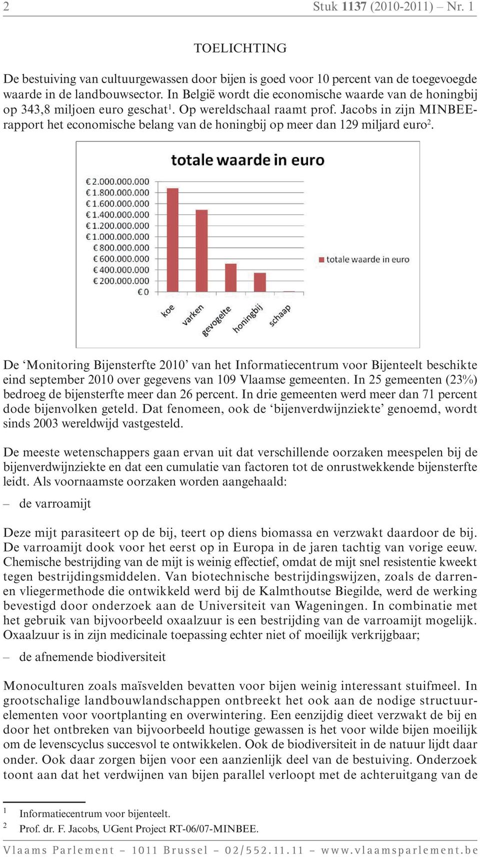 door bijen In België is goed wordt voor 10 die percent economische van de toegevoegde waarde van de honingbij o waarde in 343,8 de landbouwsector. miljoen euro In geschat.