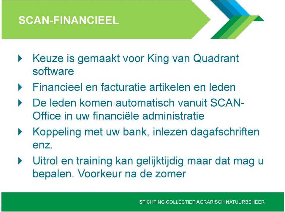 uw financiële administratie Koppeling met uw bank, inlezen dagafschriften enz.