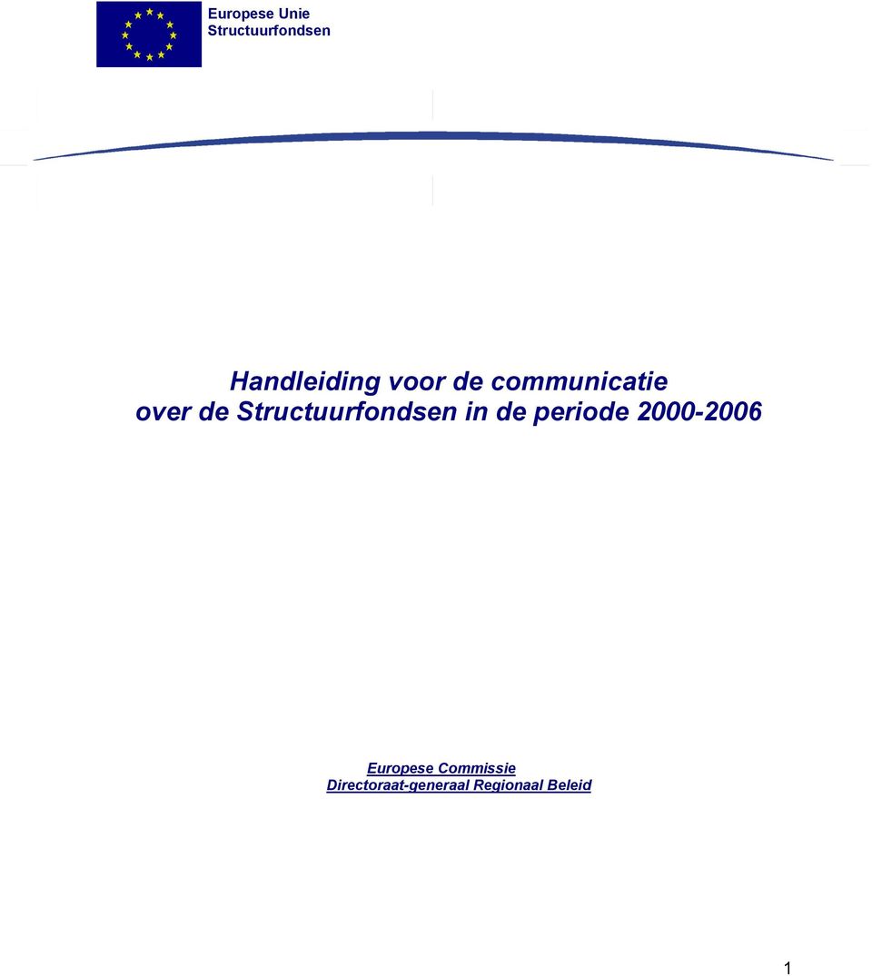 Structuurfondsen in de periode 2000-2006