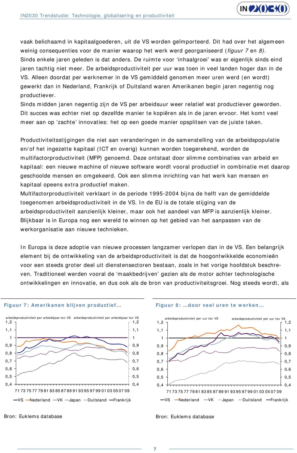 Alleen doordat per werknemer in de VS gemiddeld genomen meer uren werd (en wordt) gewerkt dan in Nederland, Frankrijk of Duitsland waren Amerikanen begin jaren negentig nog productiever.