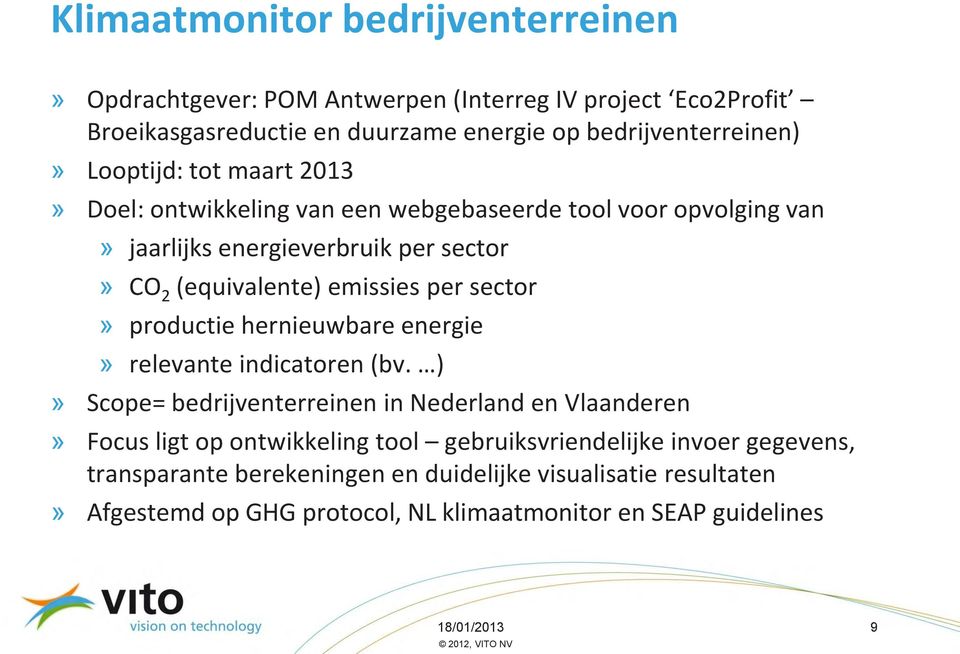 sector» productie hernieuwbare energie» relevante indicatoren (bv.