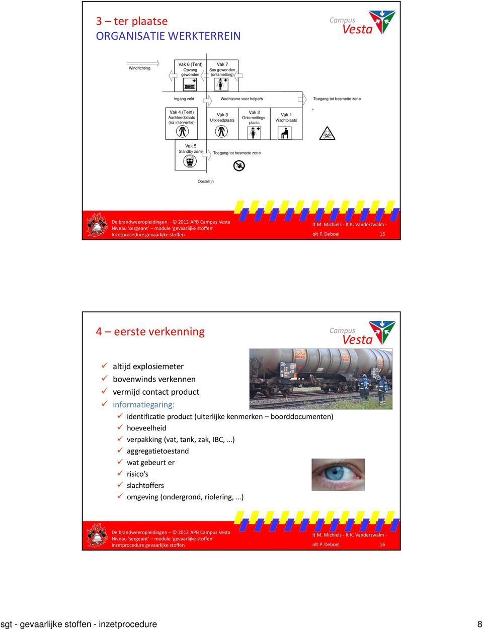 Deboel 15 4 eerste verkenning altijd explosiemeter bovenwinds verkennen vermijd contact product informatiegaring: identificatie product (uiterlijke kenmerken boorddocumenten) hoeveelheid verpakking