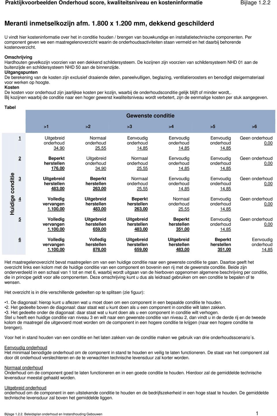 Omschrijving Hardhouten gevelkozijn voorzien van een dekkend schildersysteem. De kozijnen zijn voorzien van schildersysteem NHD 01 aan de buitenzijde en schildersysteem NHD 50 aan de binnenzijde.