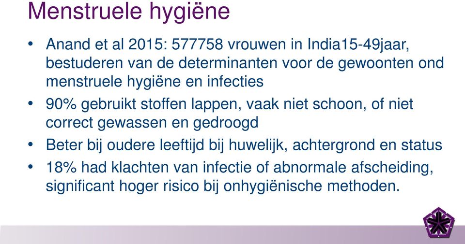 of niet correct gewassen en gedroogd Beter bij oudere leeftijd bij huwelijk, achtergrond en status 18%