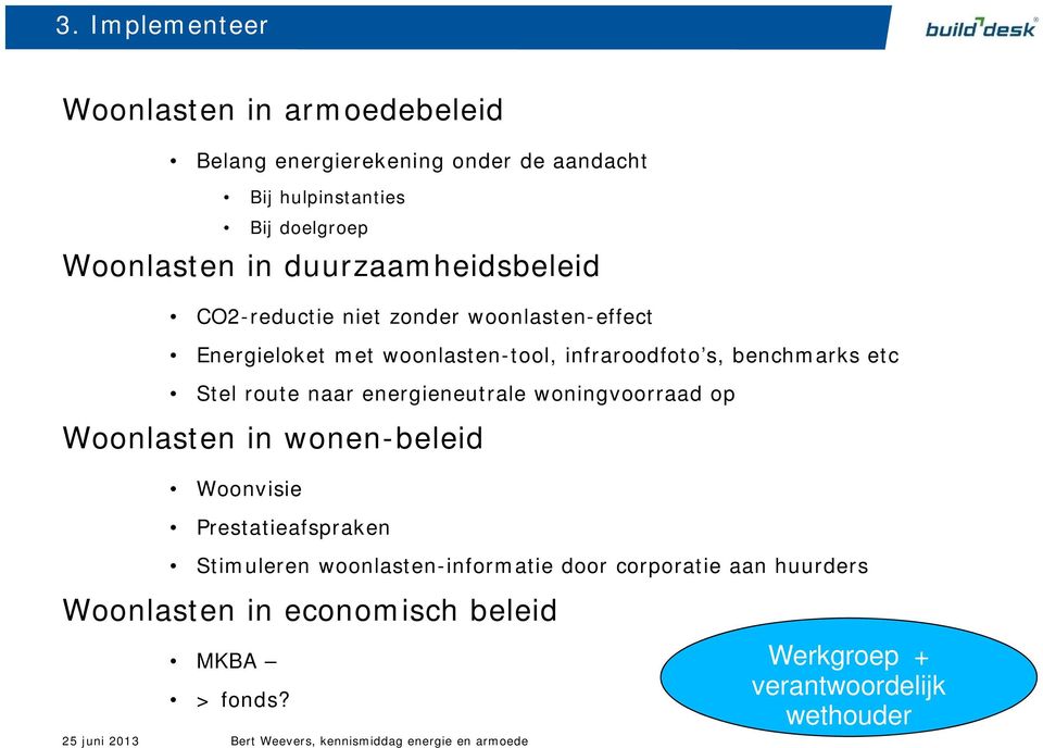 Stel route naar energieneutrale woningvoorraad op Woonlasten in wonen-beleid Woonvisie Prestatieafspraken Stimuleren