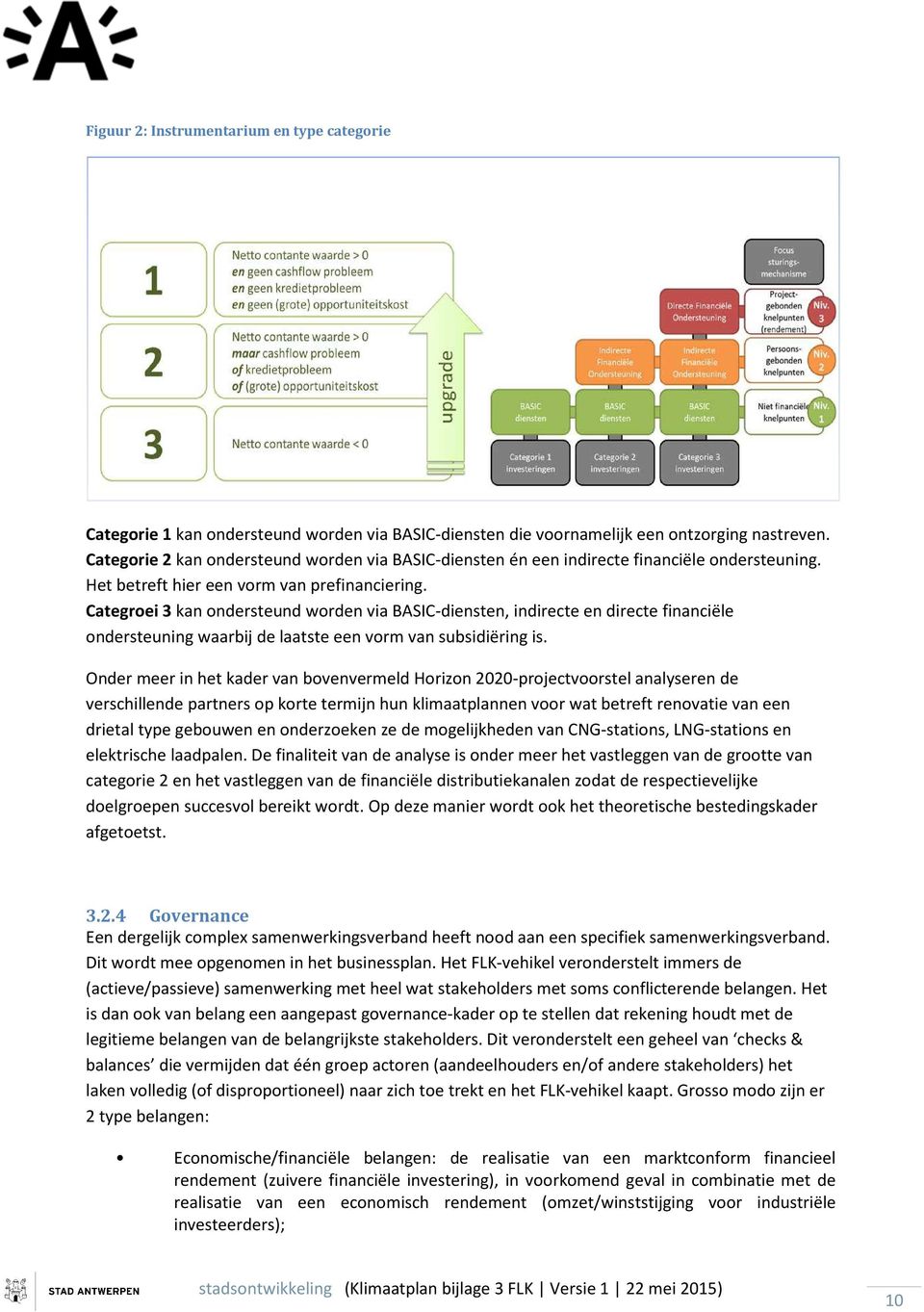 Categroei 3 kan ondersteund worden via BASIC-diensten, indirecte en directe financiële ondersteuning waarbij de laatste een vorm van subsidiëring is.