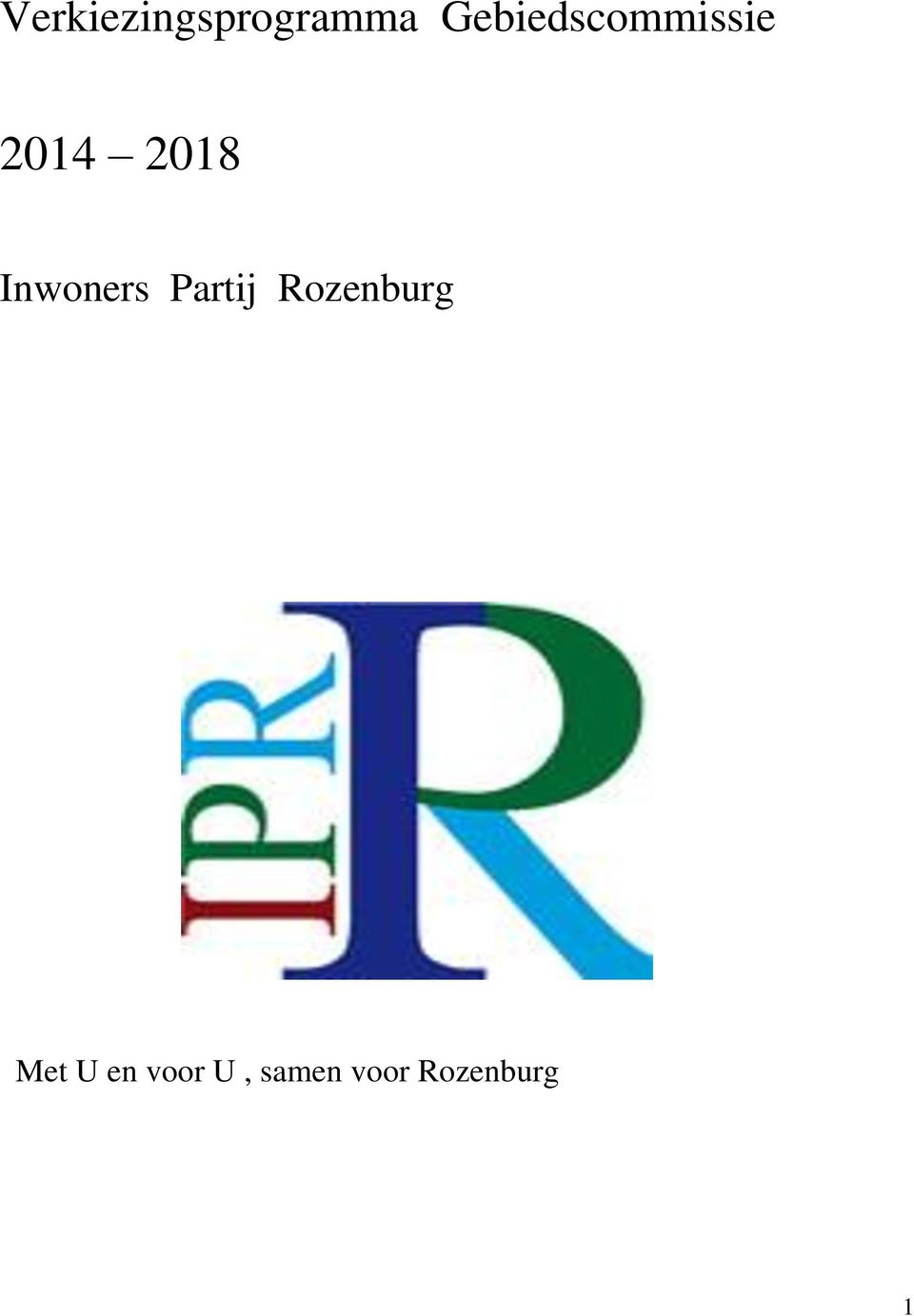 Inwoners Partij Rozenburg
