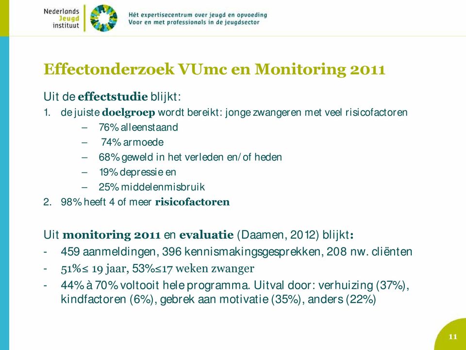 19% depressie en 25% middelenmisbruik 2.