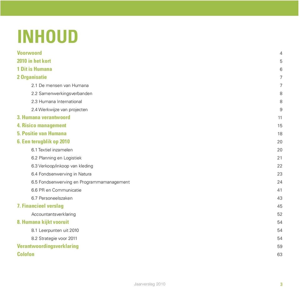 2 Planning en Logistiek 21 6.3 Verkoop/inkoop van kleding 22 6.4 Fondsenwerving in Natura 23 6.5 Fondsenwerving en Programmamanagement 24 6.6 PR en Communicatie 41 6.