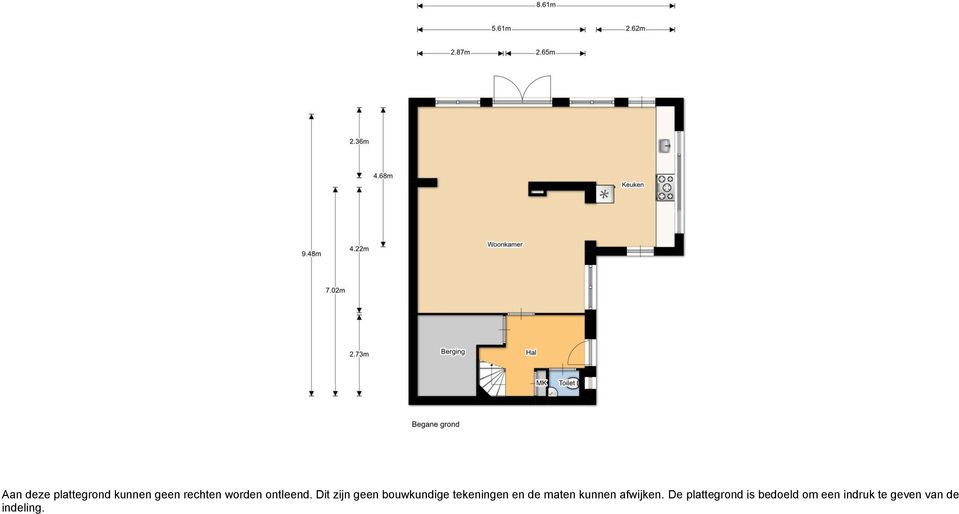 Dit zijn geen bouwkundige tekeningen en de