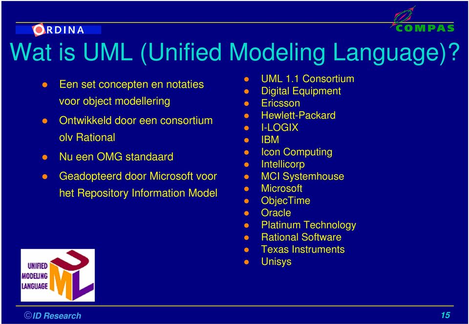 standaard Geadopteerd door Microsoft voor het Repository Information Model UML 1.