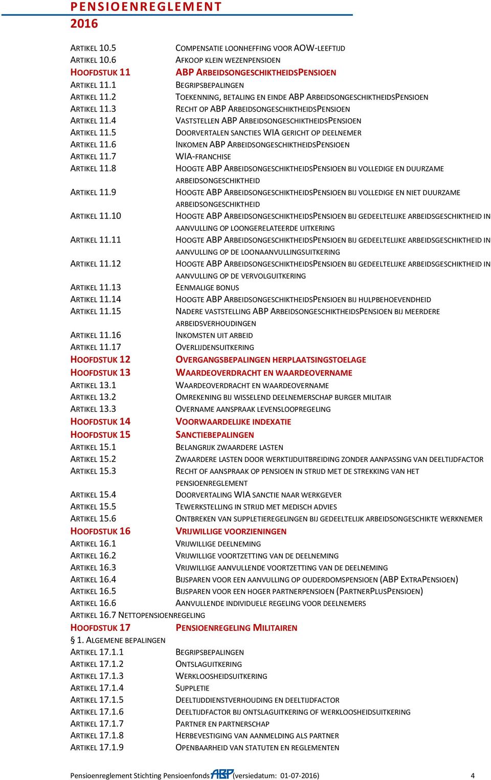 4 ARTIKEL 15.5 ARTIKEL 15.6 HOOFDSTUK 16 ARTIKEL 16.1 ARTIKEL 16.2 ARTIKEL 16.3 ARTIKEL 16.4 ARTIKEL 16.5 ARTIKEL 16.