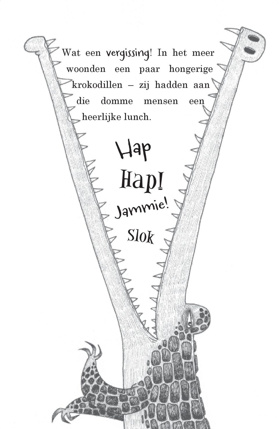 hongerige krokodillen zij hadden aan