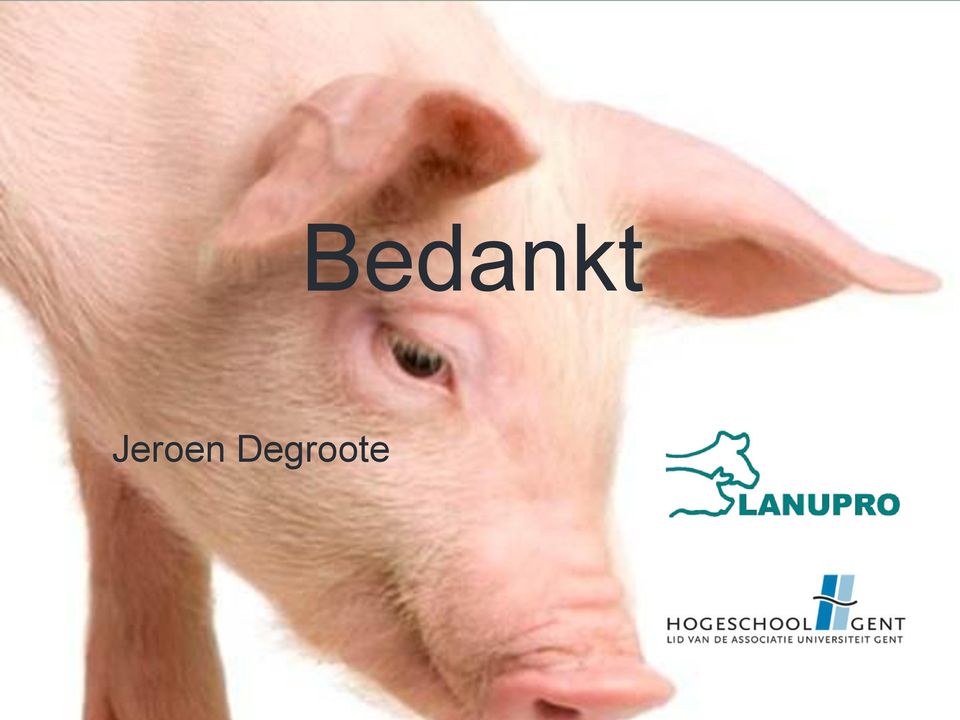 Bedankt