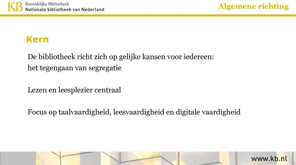 segregatie Lezen en leesplezier centraal Focus op