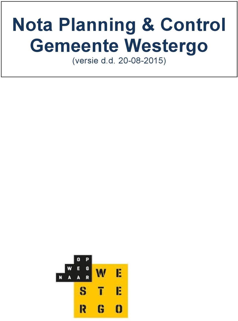 Westergo (versie