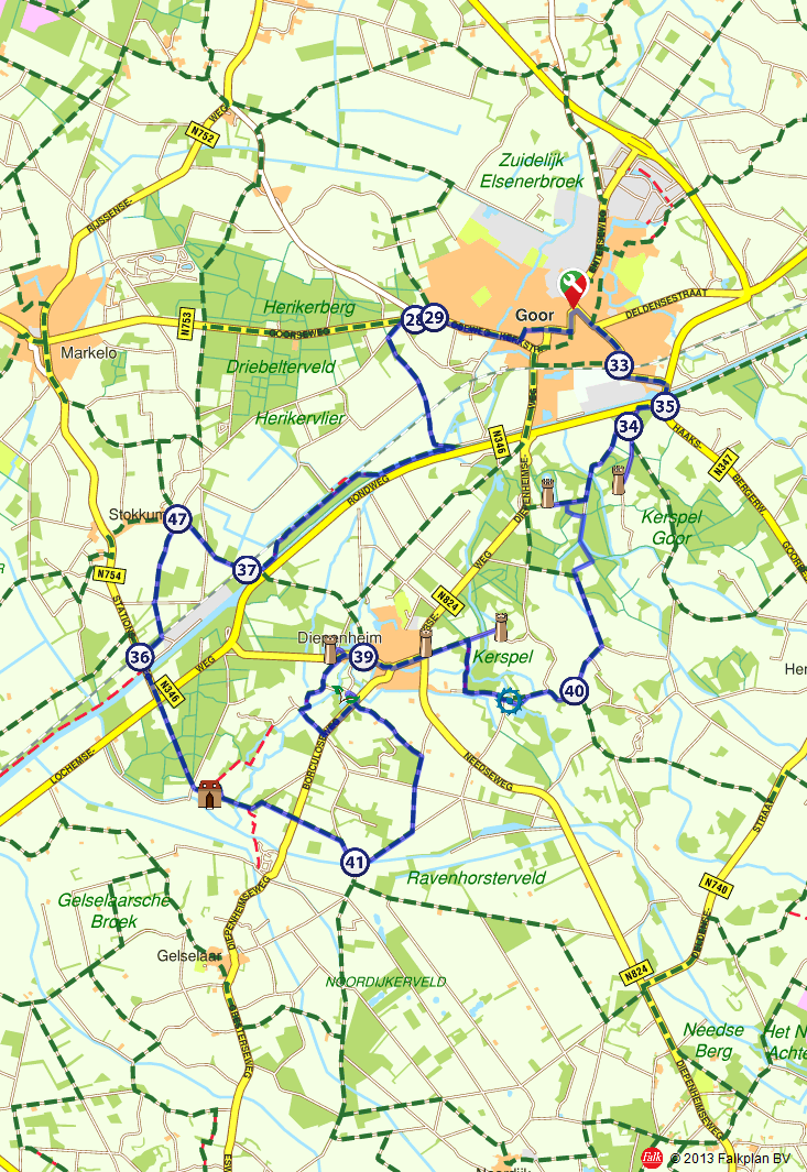 Fietsroute 122259