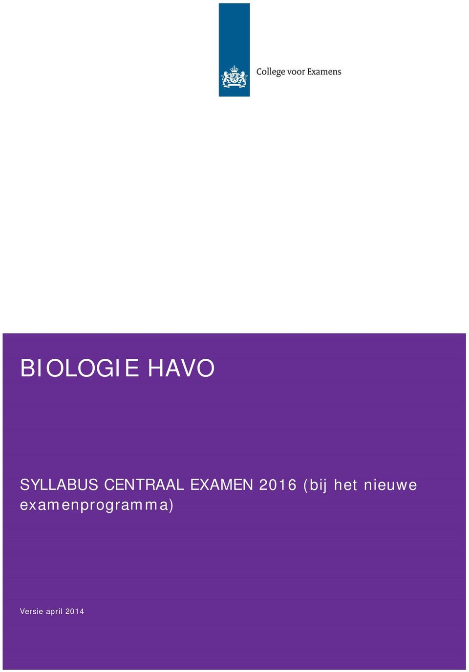 EXAMEN 2016 (bij