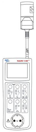 7.4 TESTEN VAN AARDLEKSCHAKELAAR De EazyPAT 3140 plus kan worden gebruikt om de aanspreektijd van een aardlekschakelaar (ALS) te controleren.