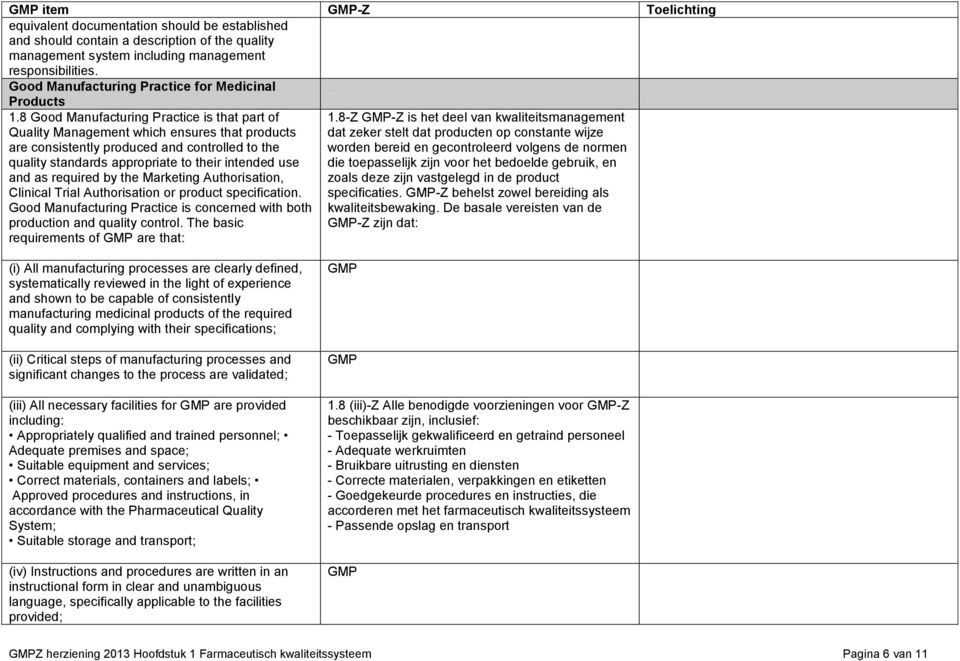8 Good Manufacturing Practice is that part of Quality Management which ensures that products are consistently produced and controlled to the quality standards appropriate to their intended use and as