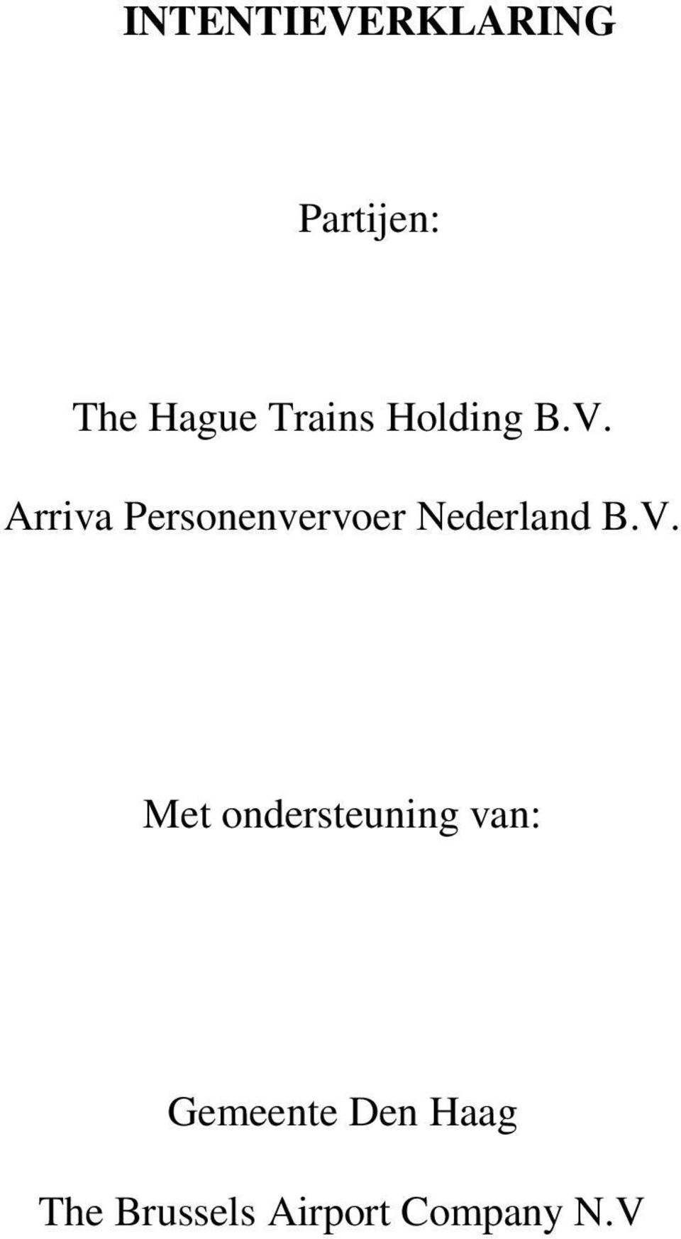 Arriva Personenvervoer Nederland B.V.